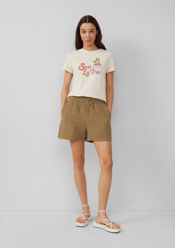 Broek - Loose-fit Shorts - Zacht - Luchtig - Met Elastische Taille en Zakken