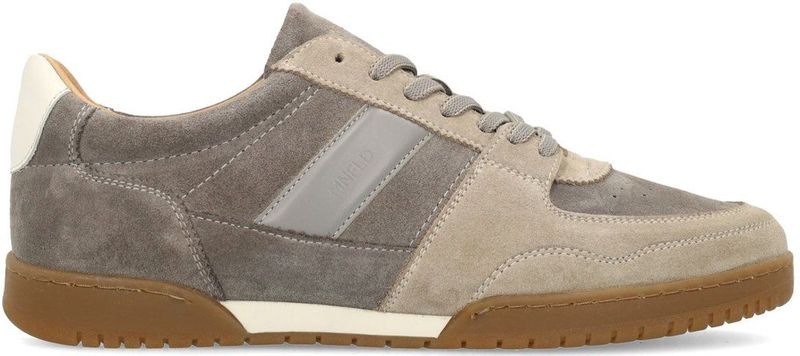 Manfield - Sneakers - Grijs - Suède - Heren