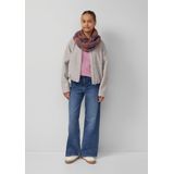 T-shirt - Boxy Fit - Lange Mouwen - Getextureerde Katoenen Jersey