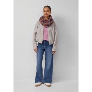 T-shirt - Boxy Fit - Lange Mouwen - Getextureerde Katoenen Jersey