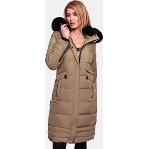 Warm & Waterafstotend Navahoo Fahmiya - Winterjas Dames - Volwassen - Capuchon - Taupe - M