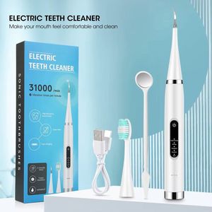 Elektrische Tandenborstel Set – Oplaadbare Sonic Reiniging, Witte Tanden, Tandplak Verwijdering, Meerdere Opzetborstels voor Tandsteen en Tandvleesverzorging