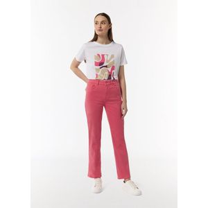 comma - Slim-fit Broek - Met Uitlopende Pijpen