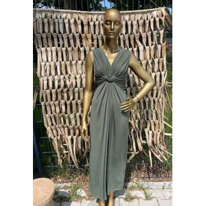 Lange Zomerjurk Pesca Effen Army Green - One Size