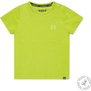 Koko Noko Bio Basic T-shirt NIGEL neon yellow - Maat 62/68