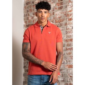 Barbour Barbour tartan pique polo shirt - red spice