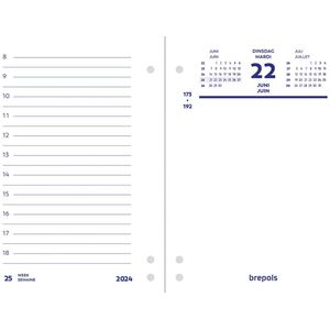 Brepols Kalender 2024 • Dagomlegblok • losbladig • 8,4 x 12 cm • 2t