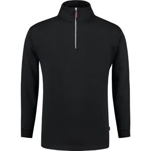 Tricorp Sweater ritskraag - Casual - 301010 - Zwart - maat XS