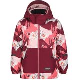 Icepeak - Jena Kd I - Gewatteerde Jas - Rood/Wit/Roze - Voor Kinderen