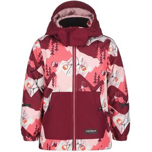 Icepeak - Jena Kd I - Gewatteerde Jas - Rood/Wit/Roze - Voor Kinderen