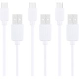 Let op type!! 3 stuks HAWEEL 1m High Speed Micro-USB naar USB Data Sync laad Kabel Kits  Voor Samsung  Huawei  Xiaomi  LG  HTC en andere Smartphones