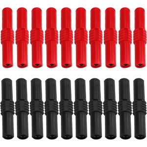 DEANKEJI 20pcs Banana Plug Socket 4mm Banana Plug Insulation Banana Plug Socket Suitable for Banana Plug Extensions DIY Audio Devices Multimeter Speakers