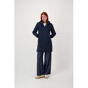 Zusss Lange Softshell Jas Met Zachte Binnenkant Blauw