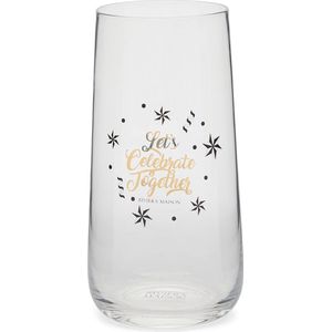 Riviera Maison Waterglas - Let's Celebrate Glass - Transparant