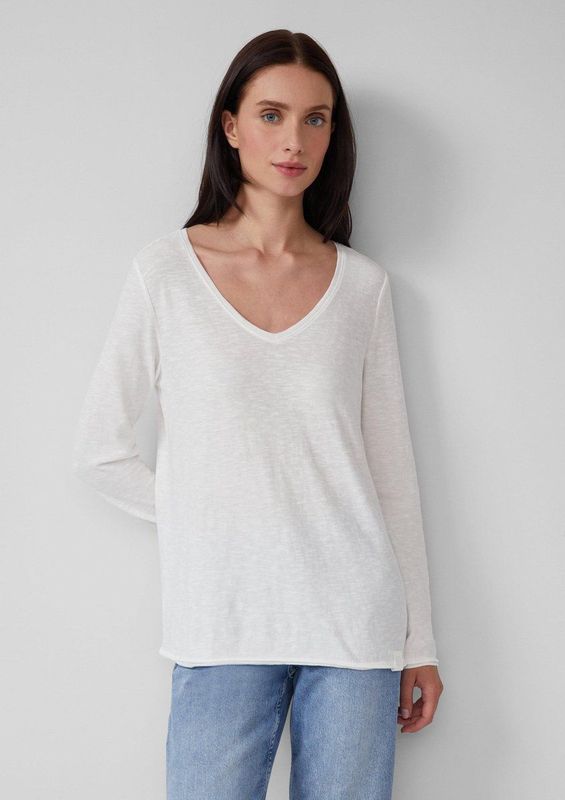 s.Oliver - T-Shirt - Jersey - Lange Mouwen - V-hals