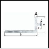 GAH-Alberts - Hoekheng - Staal - Thermisch Verzinkt - Recht - Spits Uiteinde