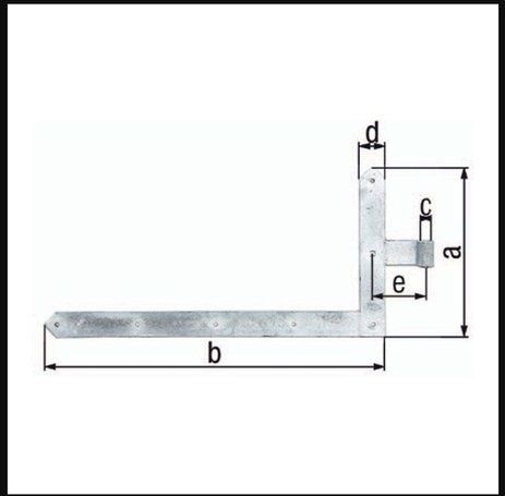GAH-Alberts - Hoekheng - Staal - Thermisch Verzinkt - Recht - Spits Uiteinde