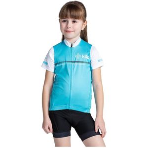 Kilpi Corridor Korte Mouw Wielertrui Blauw 12-13 Years Meisjes