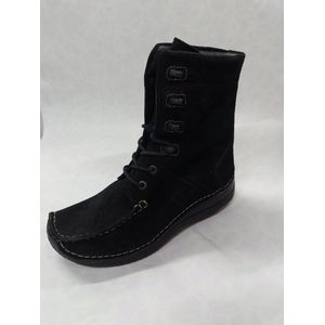 WOLKY 6254 / Seamy - boot / halfhoge veterschoenen / zwart / maat 37