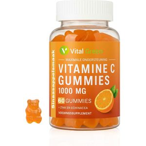 Vital Green Vitamine C Gummies - 1000 mg Vitamine C - Met Zink & Echinacea - 60 gummies