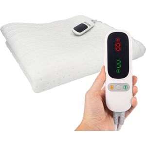 Silvergear - Elektrische Onderdeken - Wit - 190x90 cm - 6 Warmtestanden - Instelbare Timer