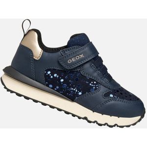 Geox J FASTICS Meisjessneakers, Navy/Platinum, 27 EU, Navy Platinum, 27 EU