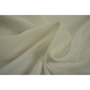 Chiffon stof - Gebroken wit - 1 meter - Per meter - 150cm breed