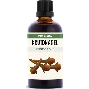 Puturals Kruidnagelolie 100% Biologisch - 100ml - Puur en Vegan - Kruidnagel Etherische Olie voor Huid, Haar en Aromatherapie