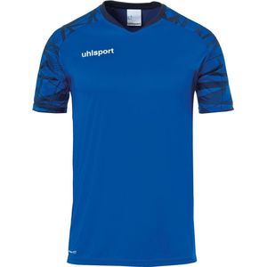 Uhlsport Goal 25 Shirt Korte Mouw Heren - Royal / Marine | Maat: 3XL