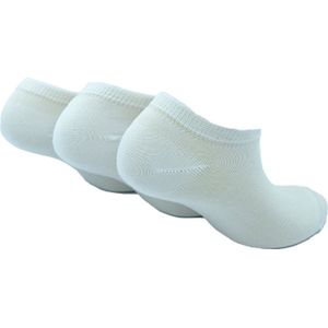 The Sockmaker sokken dames 36-41 - 3-pack Bamboo - duurzaam - Trainers - Full White