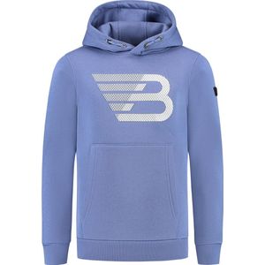 Ballin Amsterdam - Jongens Slim fit Sweaters Hoodie LS - Blue Grey - Maat 16