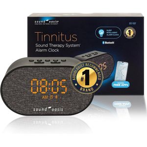 Bluetooth Geluid Therapie Systeem voor Tinnitus - 30 Geluiden en Alarmfunctie voor Betere Slaap