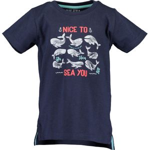 Blue Seven Jongens T-shirt - Donkerblauw - Maat 98