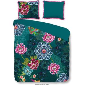 Happiness Dekbedovertrek Ceylon - 200x220 - Percale Katoen - No.8068 - Petrol