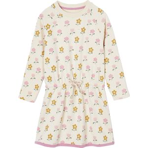Vertbaudet Jurk van molton met bloemmotief