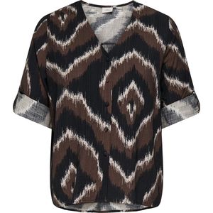 ONLY CARMAKOMA - CARCAMILLE 3/4 V-NECK SHIRT AOP - Meisjes - Blouses