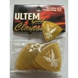 Clayton - Ultem Gold - Rounded Triangle plectrum - 0.94 mm - 12-pack