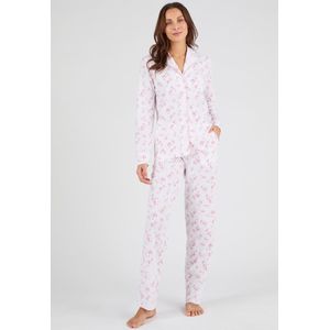 Damart - Pyjama van jerseytricot zuiver katoen - Dames - Roze - 38-40 (S)