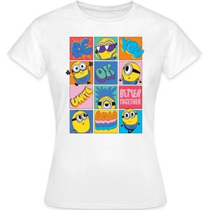 Minions Be You Positief En Lief Ontwerp T-Shirt Dames