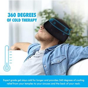 Solacis Migraine muts - Migraine masker - Hoofdpijn masker - Warmte en koude therapie - Herbruikbaar - Anti migraine - Must have tijdens hoofdpijn!