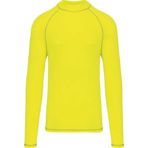 Herensportshirt met lange mouwen en UV-bescherming 'Proact' Fluorescent Geel - XL