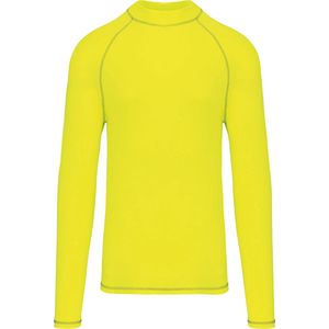 PROACT® Functioneel heren-t-shirt met lange mouwen en anti-UV-bescherming PA4017 - Fluorescent Yellow - S