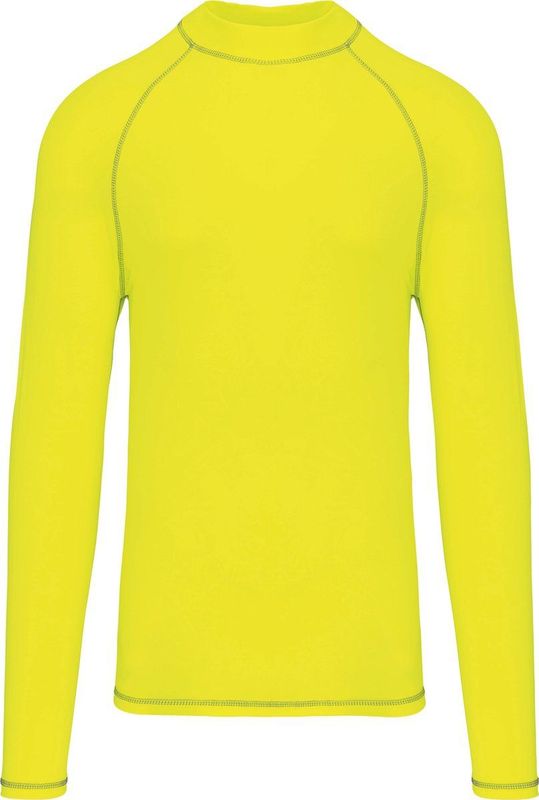PROACT - PA4017 - Functioneel Heren-T-shirt - Fluorescent Yellow - Lange Mouwen - Anti-UV-bescherming