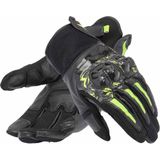 Dainese Mig 3 Unisex Leather Gloves Black Anthracite Yellow Fluo M - Maat M - Handschoen