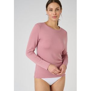 Damart - T-shirt fijngeribd Thermolactyl Sensitive, ronde hals - Dames - Roze - 34-36 (XS)