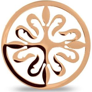 Silventi Lockits 982500372 Stalen Munt - 33 mm - Roségoudkleurig