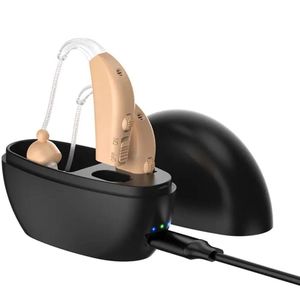 TechU - Gehoorapparaat - 1 Paar - Voor Achter Het Oor - Oplaadbaar - Intelligente Geluidreductie