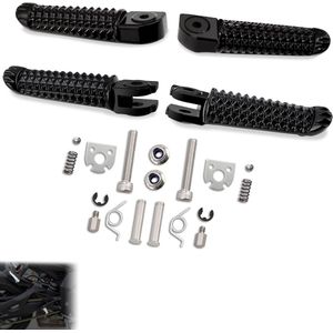 Voetsteunen Achterpassagier en Voorrijder/Driver voor YAMAHA YZF-R1 2012-2019 YZF-R1S 2016-2018 YZF-R1M 2015-2019 (zwart)