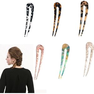 ByShane - Voor Dames - Set van 6 Chignon Pins - Franse Stijl - Haar Modellering Accessoires