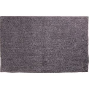 Differnz Initio badmat, geschikt voor vloerverwarming – 100% katoen – Donkergrijs – 50 x 80 cm